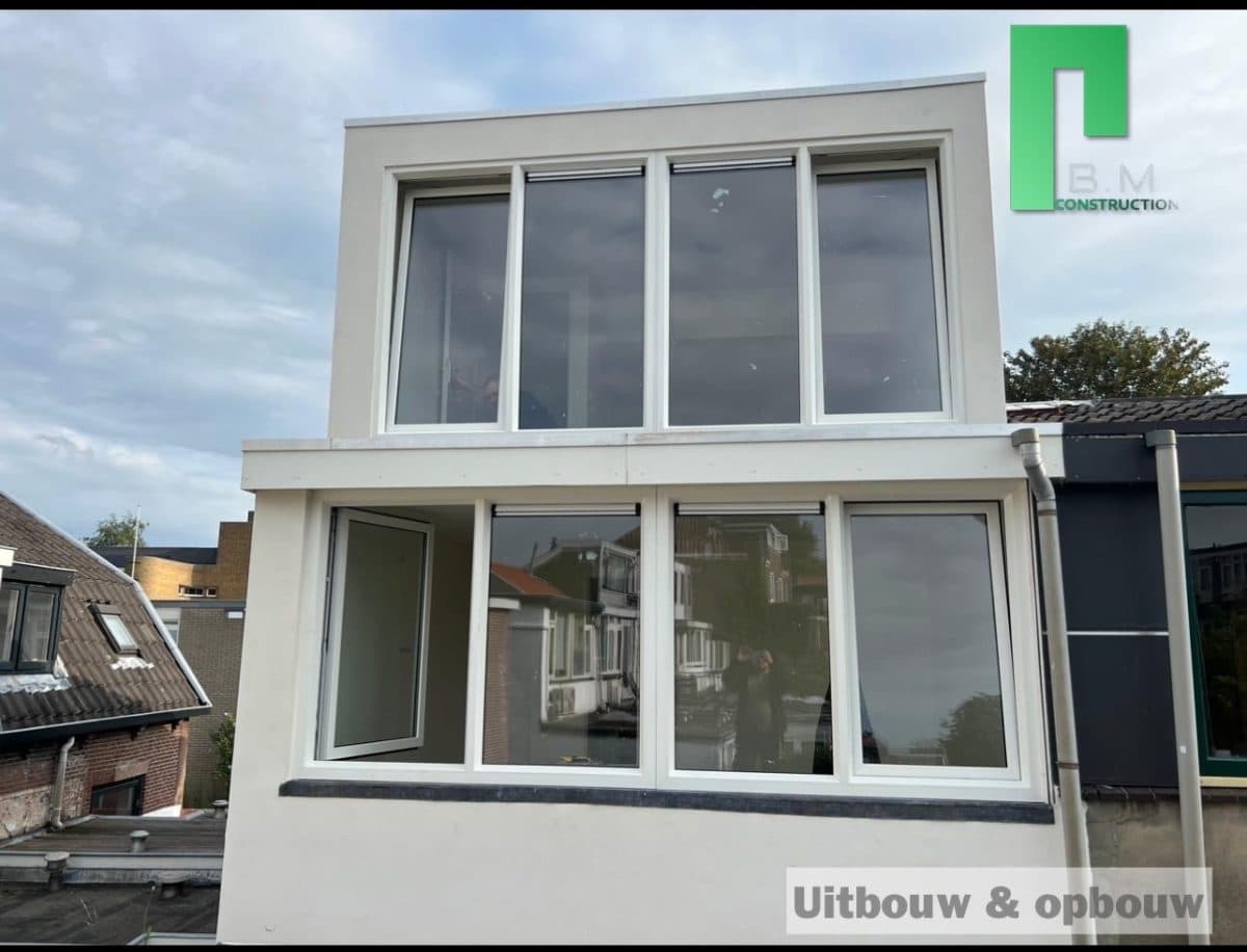 Uitbouw & opbouw in Almere, uitgevoerd door B.M. Construction